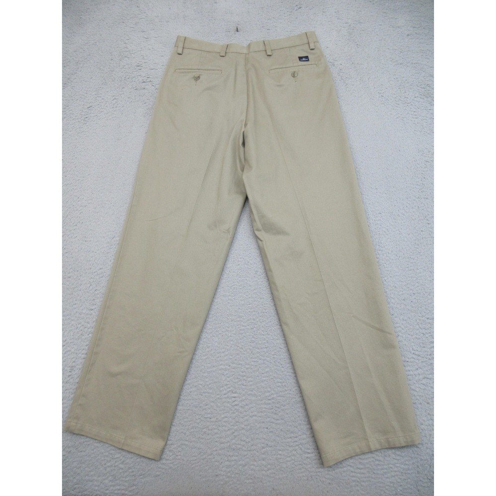 Dockers Pleated Khaki Chino Pants Mens 32x32 Beige Classic Fit Cotton Casual - Picture 2 of 16